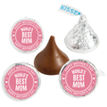 Worlds Best Mom Candy Stickers | Mothers Day Party Favors | 100ct | Glossy