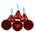 Heart Theme Party Decor | Mcadoorwe Valentines Candy Stickers | Vinyl Glossy | 100 Count