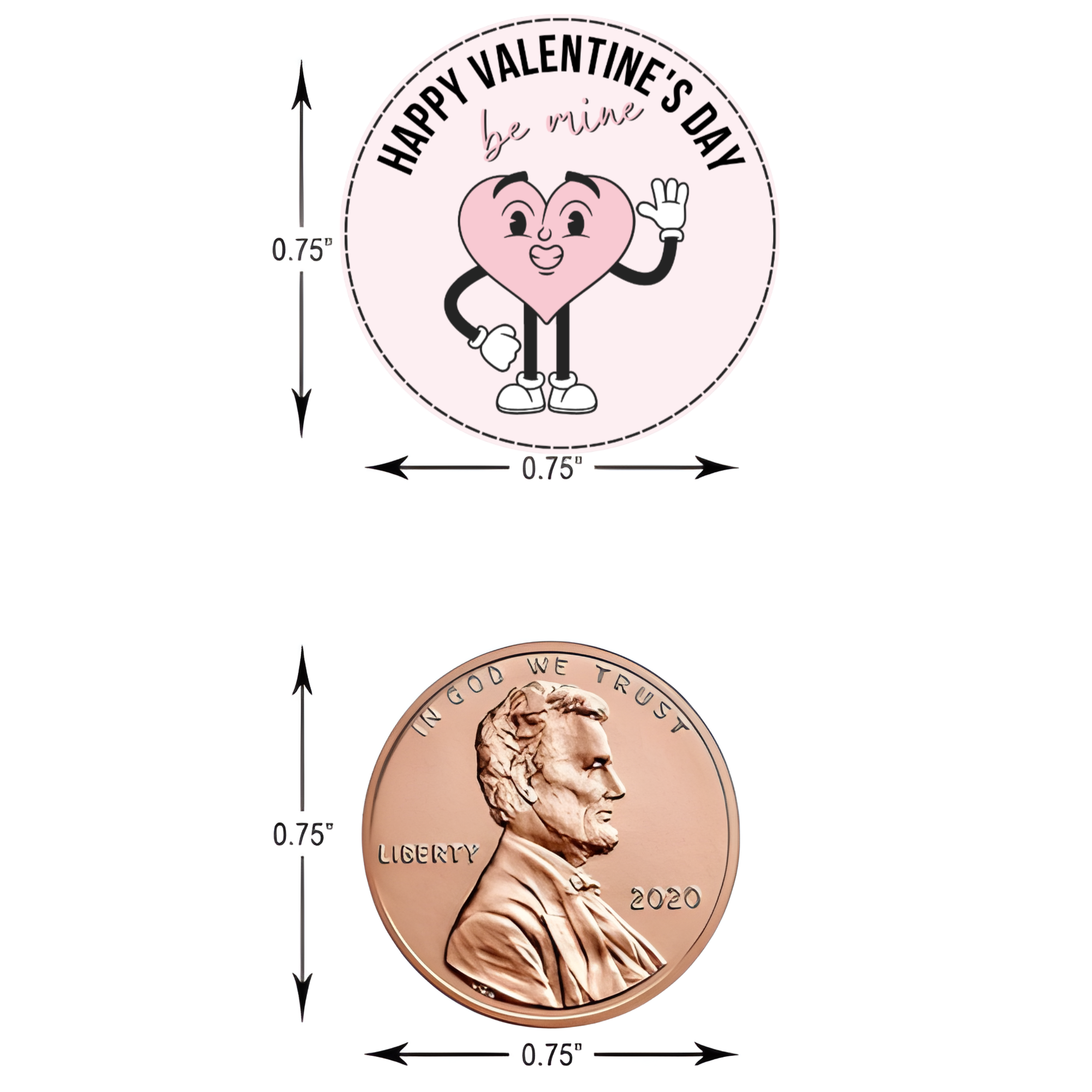 Love Day Candy Labels | Kiss Bottom Stickers | Durable Vinyl | Party Ready| Valentines day favors