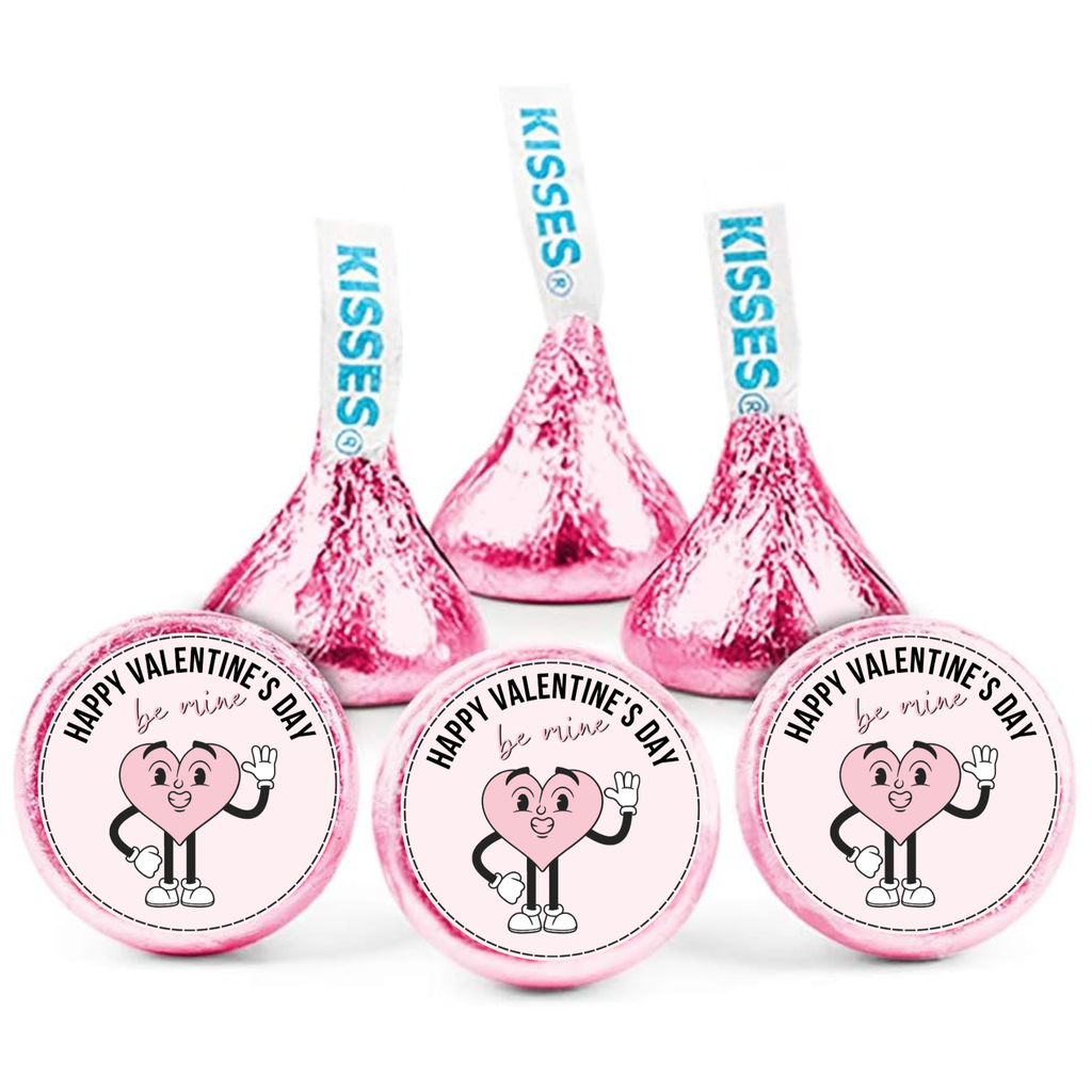 Love Day Candy Labels | Kiss Bottom Stickers | Durable Vinyl | Party Ready| Valentines day favors