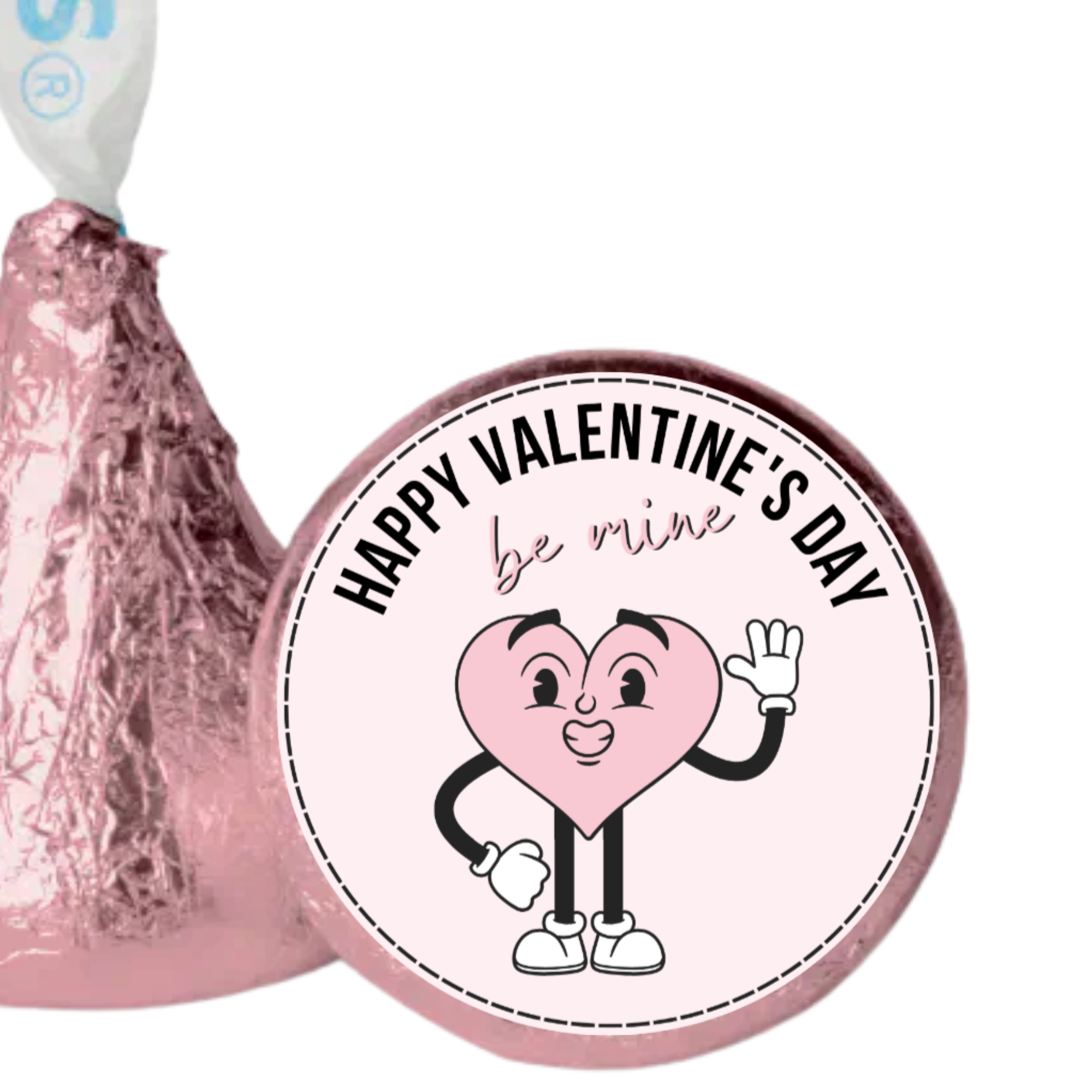 Love Day Candy Labels | Kiss Bottom Stickers | Durable Vinyl | Party Ready| Valentines day favors