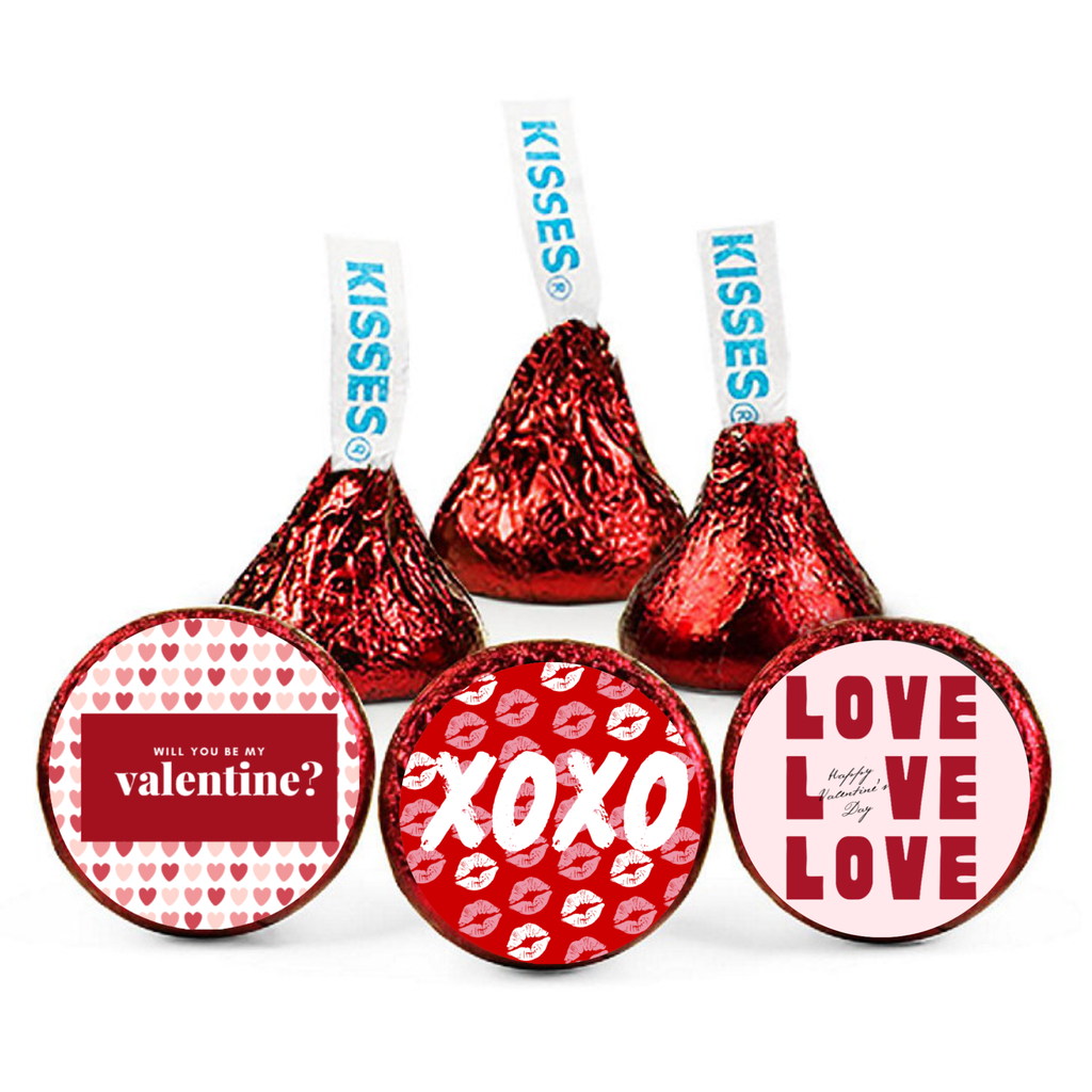 Valentines Day Cupid Candy Stickers | Valentines Kiss Seals | Vinyl Adhesive | Party Accents | 100ct