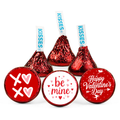Valentines Favor Decor | Candy Kiss Stickers | Glossy Vinyl | Peel and Stick | 100ct