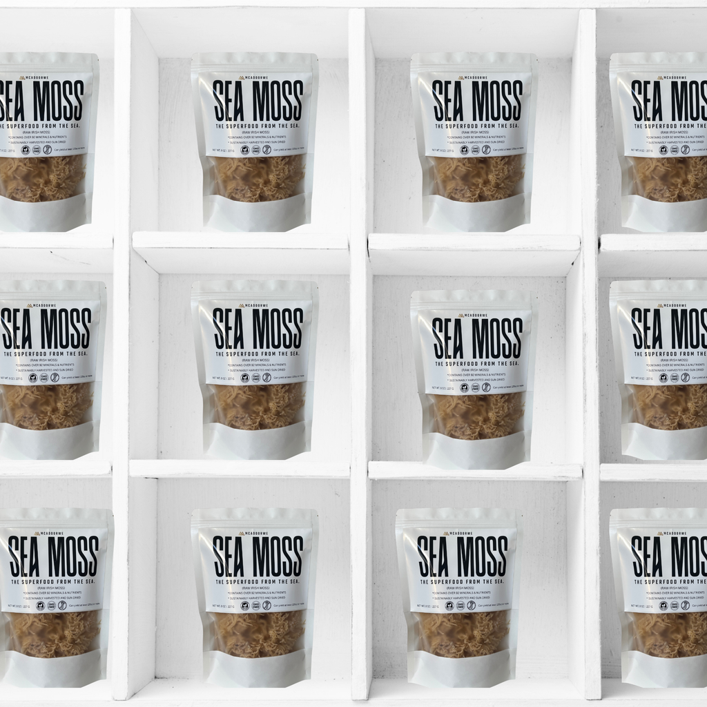 Raw Irish Sea Moss 227g Bag | Premium Irish Sea Moss with Minerals & Fiber | Natural Sea Moss for Smoothies and Recipes | 100% Raw