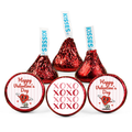Cute Valentines Candy Decor | Kiss Bottom Stickers | Self Adhesive | Table Accents | 100ct