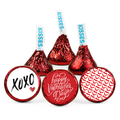 Valentines Kiss Stickers | Self Adhesive | Party Favors | 100ct | Valentines Candy Seals