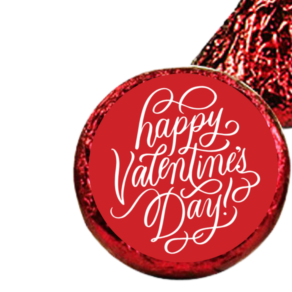 Valentines Kiss Stickers | Self Adhesive | Party Favors | 100ct | Valentines Candy Seals