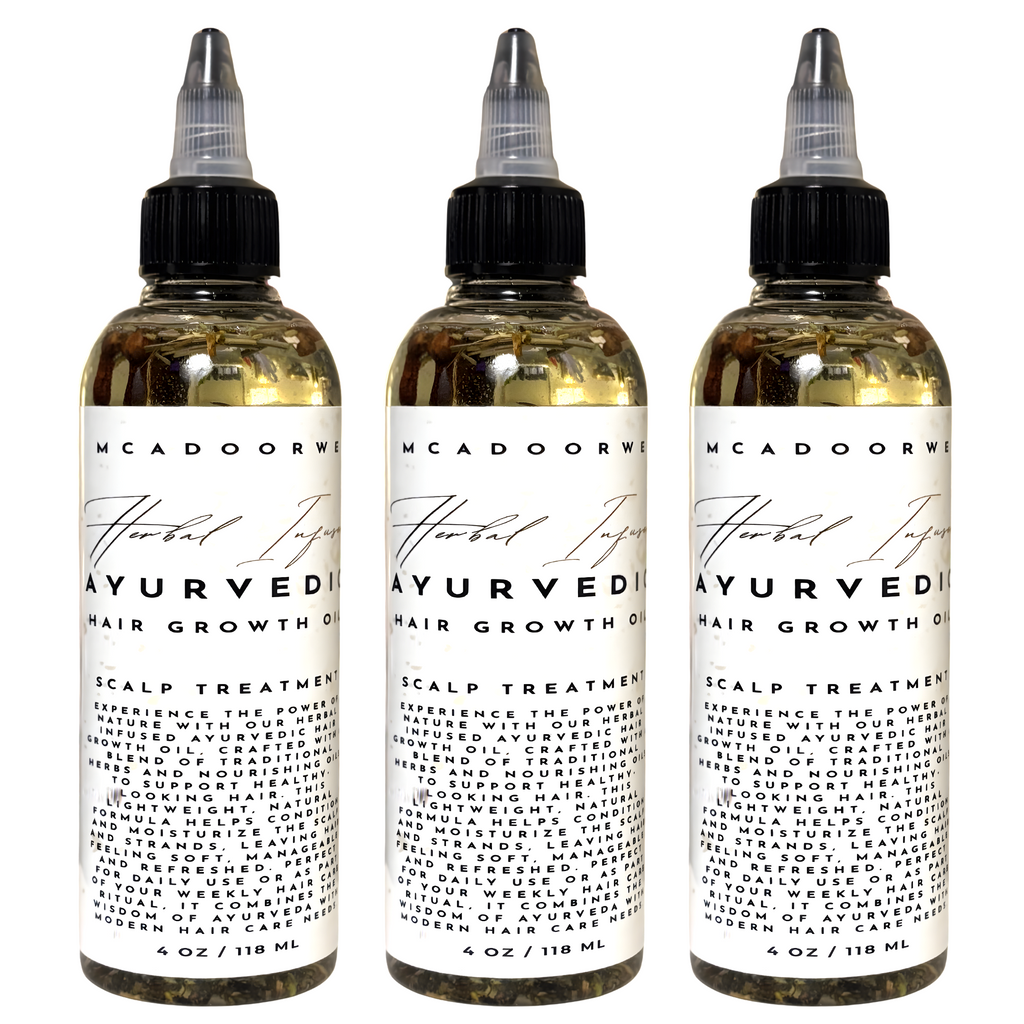 Ayurvedic Herbal Hair Oil for Growth & Scalp Care | Natural Hair Growth Oil with Ayurvedic Herbs | Herbal Infused Oil for Strong Healthy Hair | Scalp Treatment & Nourishing Hair Oil Blend