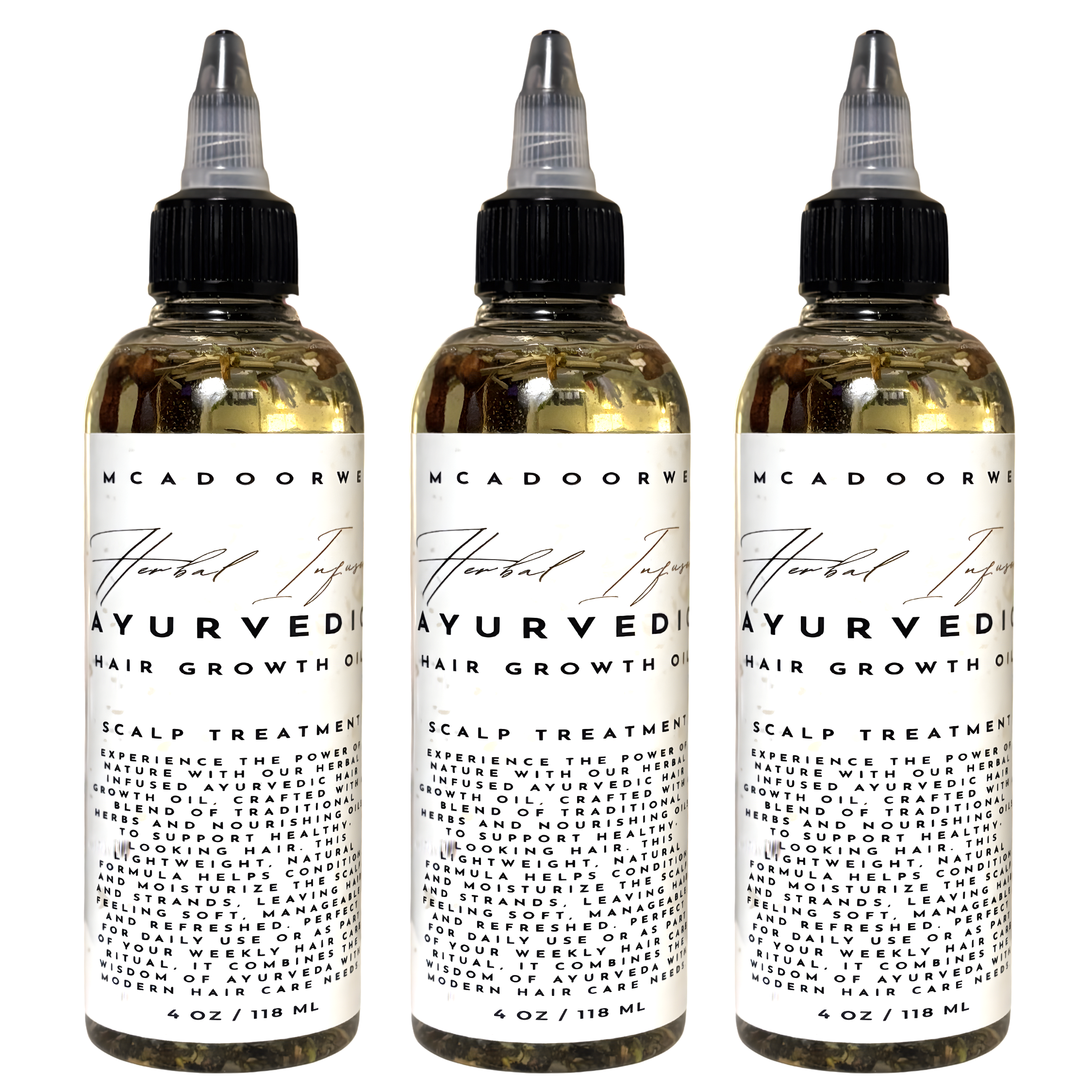 Ayurvedic Herbal Hair Oil for Growth & Scalp Care | Natural Hair Growth Oil with Ayurvedic Herbs | Herbal Infused Oil for Strong Healthy Hair | Scalp Treatment & Nourishing Hair Oil Blend