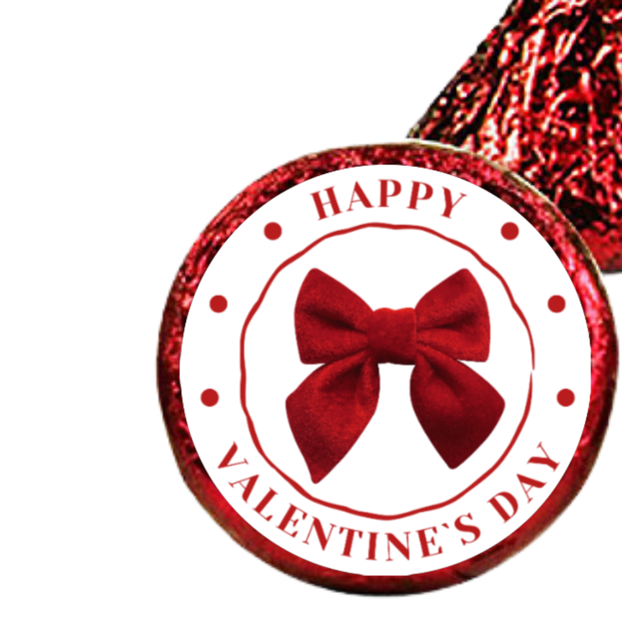 Romantic Table Candy Decor | Valentines Kiss Stickers | Glossy Vinyl | Fun Style