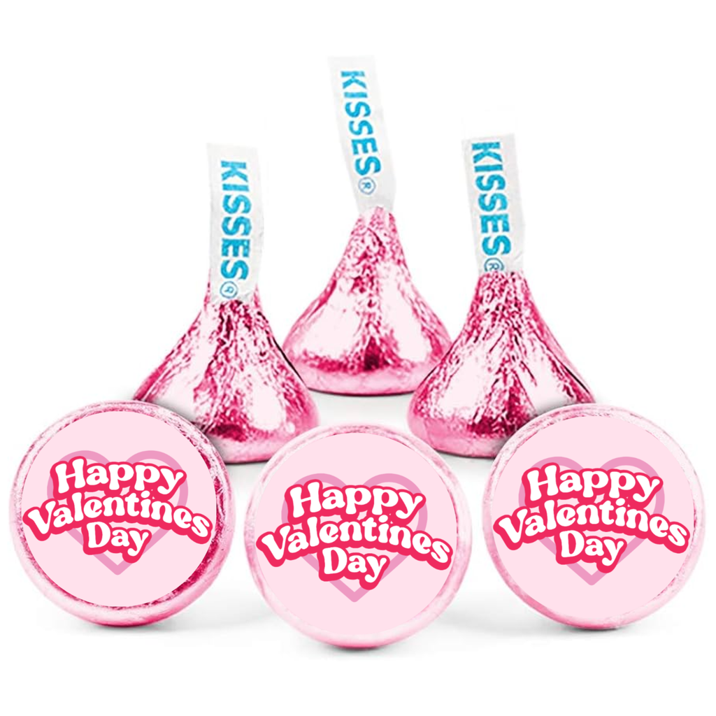 Cute Valentines Candy Decor | Kiss Bottom Stickers | Self Adhesive | Peel And Stick | 100ct