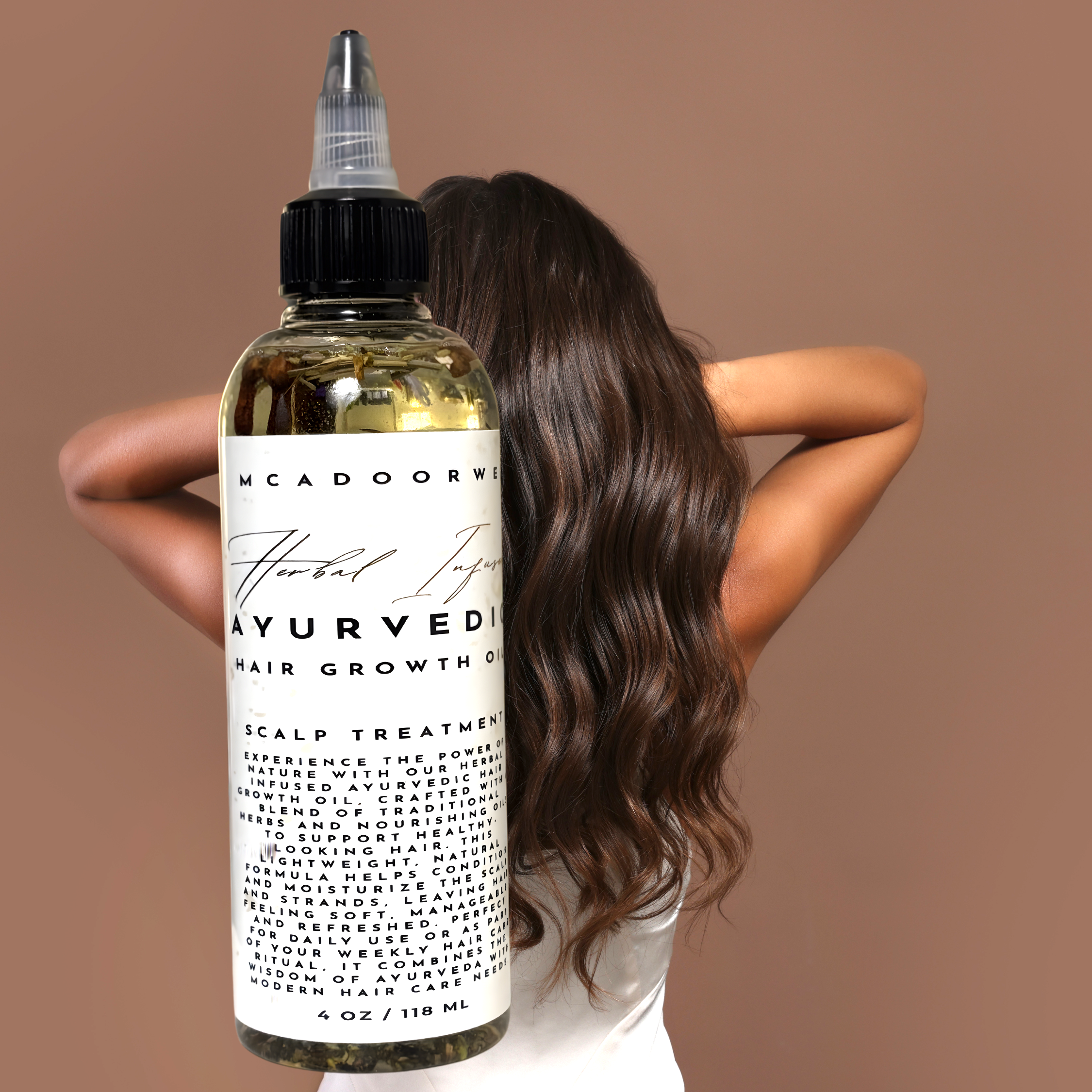 Ayurvedic Herbal Hair Oil for Growth & Scalp Care | Natural Hair Growth Oil with Ayurvedic Herbs | Herbal Infused Oil for Strong Healthy Hair | Scalp Treatment & Nourishing Hair Oil Blend