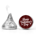 Candy Kiss Stickers | Valentines Theme | Glossy | 100ct | Valentines Candy Party Decor