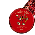 Heart Candy Kiss Labels | Valentines Party Supplies | Vinyl Stickers | Table Decor