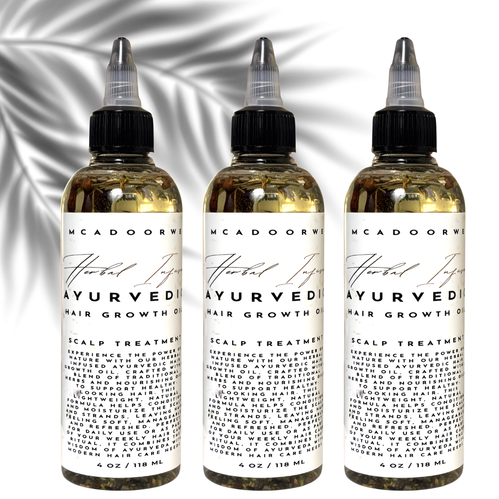 Ayurvedic Herbal Hair Oil for Growth & Scalp Care | Natural Hair Growth Oil with Ayurvedic Herbs | Herbal Infused Oil for Strong Healthy Hair | Scalp Treatment & Nourishing Hair Oil Blend