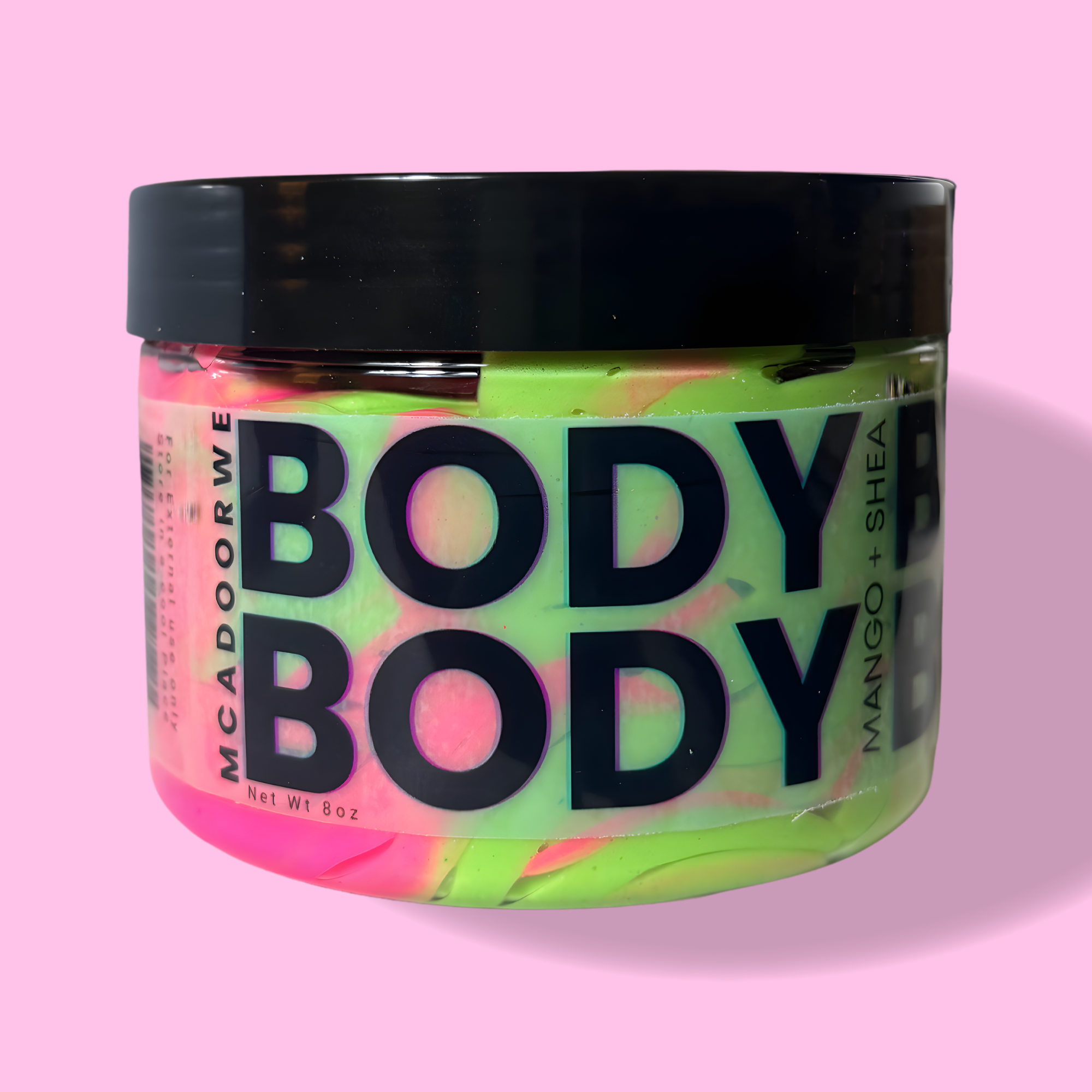 Mcadoorwe Whipped Body Butter| 8oz| Sugar Cloud Scent| Collagen Infused| Vitamin E| Skin Softening| Moisturizing