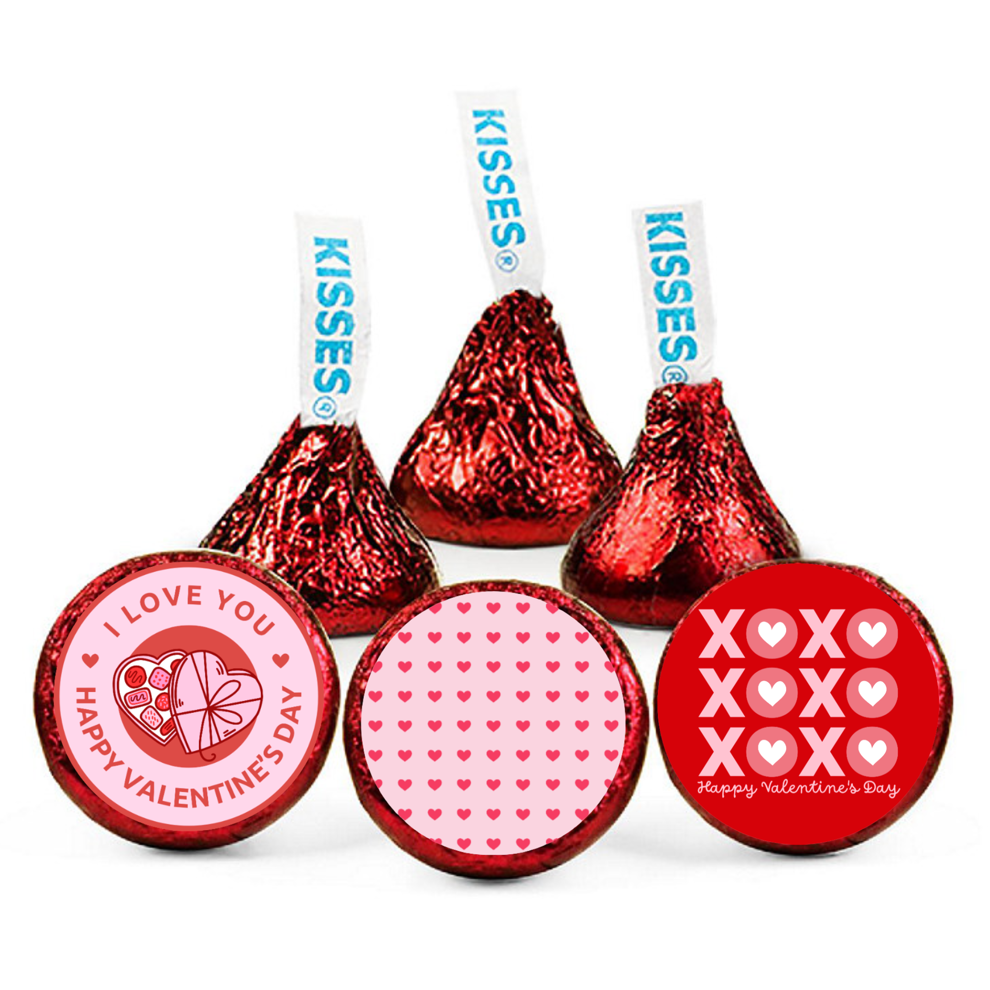 Love Day Candy Labels | Kiss Bottom Stickers | Durable Vinyl | Party Ready