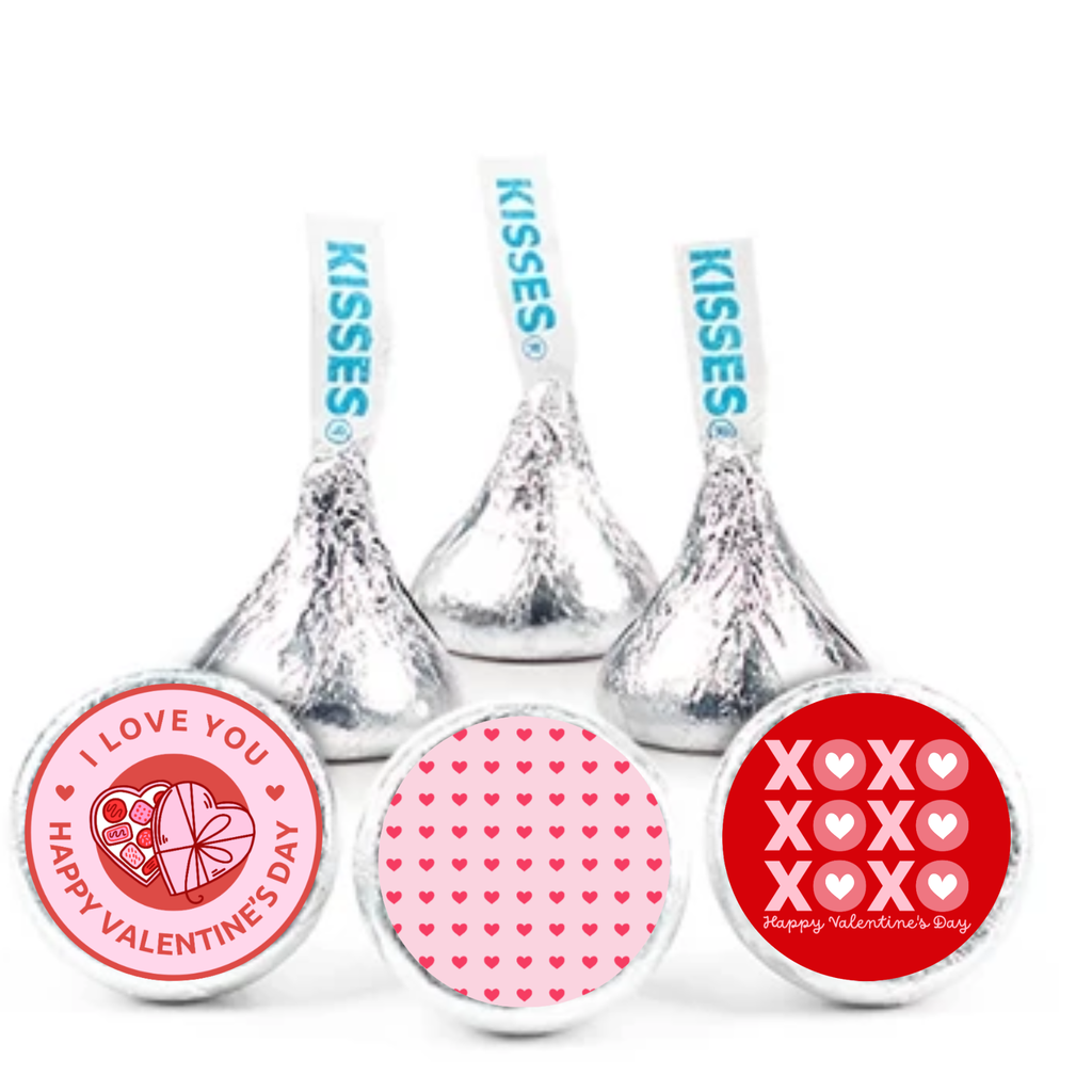 Love Day Candy Labels | Kiss Bottom Stickers | Durable Vinyl | Party Ready