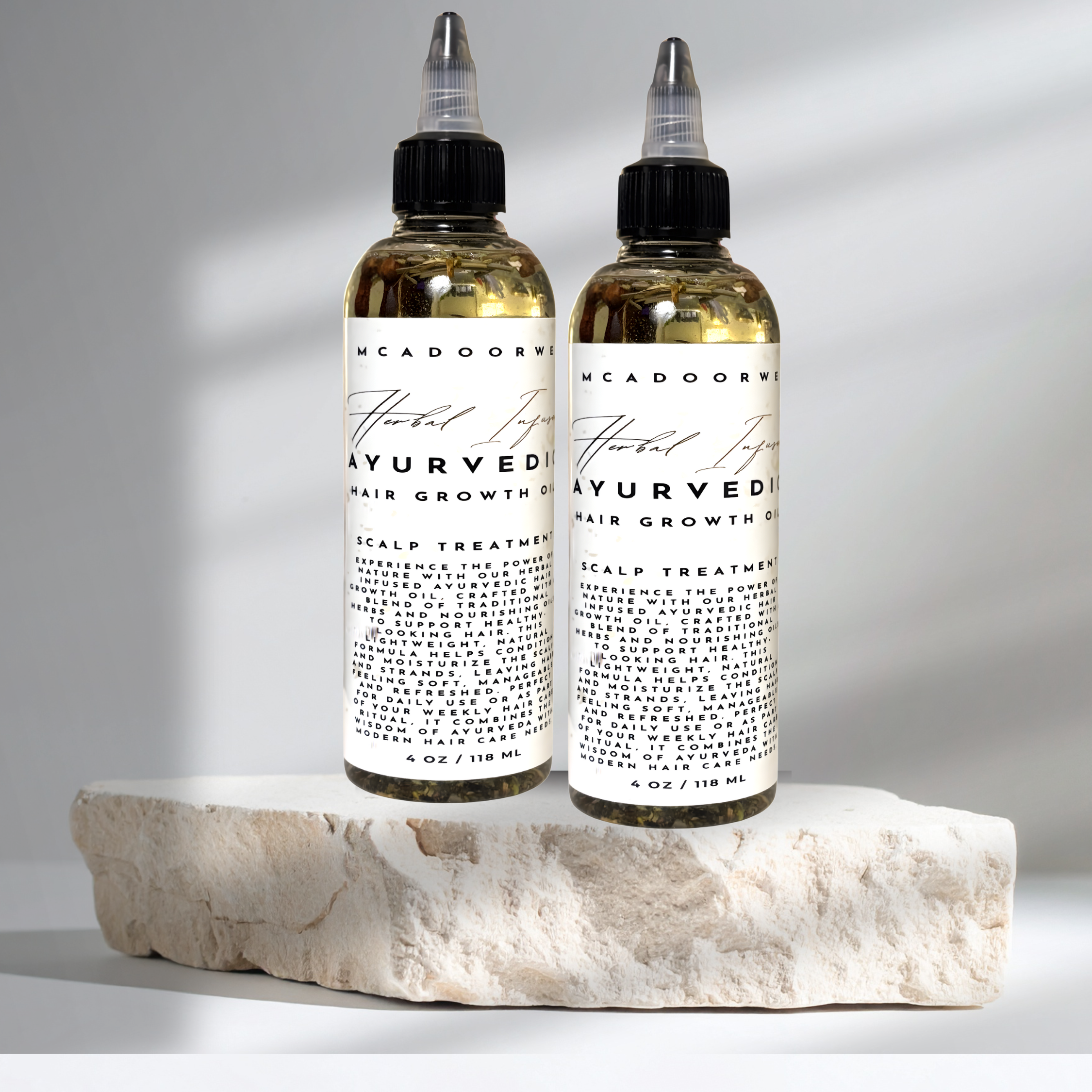 Ayurvedic Herbal Hair Oil for Growth & Scalp Care | Natural Hair Growth Oil with Ayurvedic Herbs | Herbal Infused Oil for Strong Healthy Hair | Scalp Treatment & Nourishing Hair Oil Blend