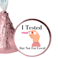 Pregnancy Announcement Candy Kiss Stickers | Funny Baby Reveal | Glossy | 100 Count