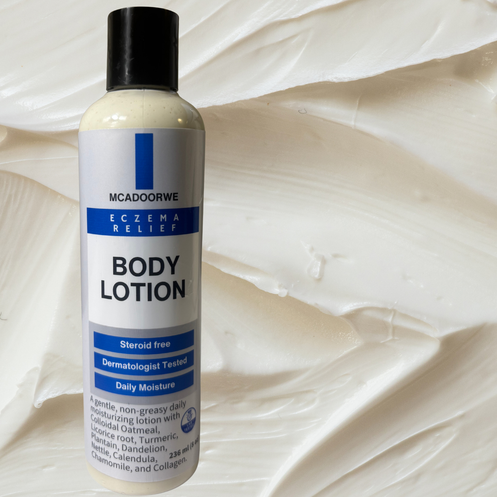 Herbal Eczema Body Lotion|8 oz| Moisturizing| Colloidal Oatmeal |Calendula| Licorice Root| Plantain Leaf| Dandelion