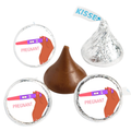 Pregnancy Announcement Candy Stickers | Pregnant Stickers | Pregnancy Reveal Candy labels| Positive Test Design | Glossy |100ct