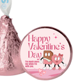 Happy Valentines Day Candy Stickers | Valentine Party Favors | 100ct |Love Theme | Glossy