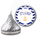 It’s A Boy Candy Stickers | Nautical Baby Shower Labels | Sailor Theme Party Favors| Glossy| 100 Count