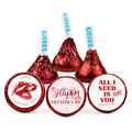 Valentines Day Kiss Candy Stickers |  3 Design Set | Glossy| Self Adhesive | Set of 100