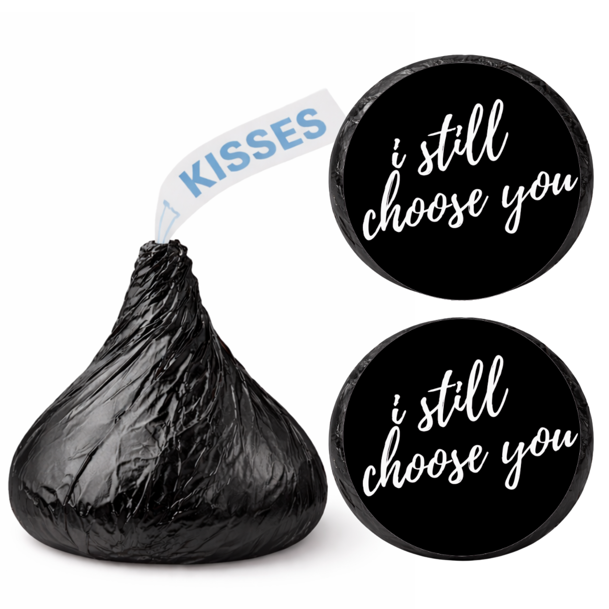 I Still Choose You Stickers | Anniversary Candy Labels | Elegant Design | 100ct | Glossy