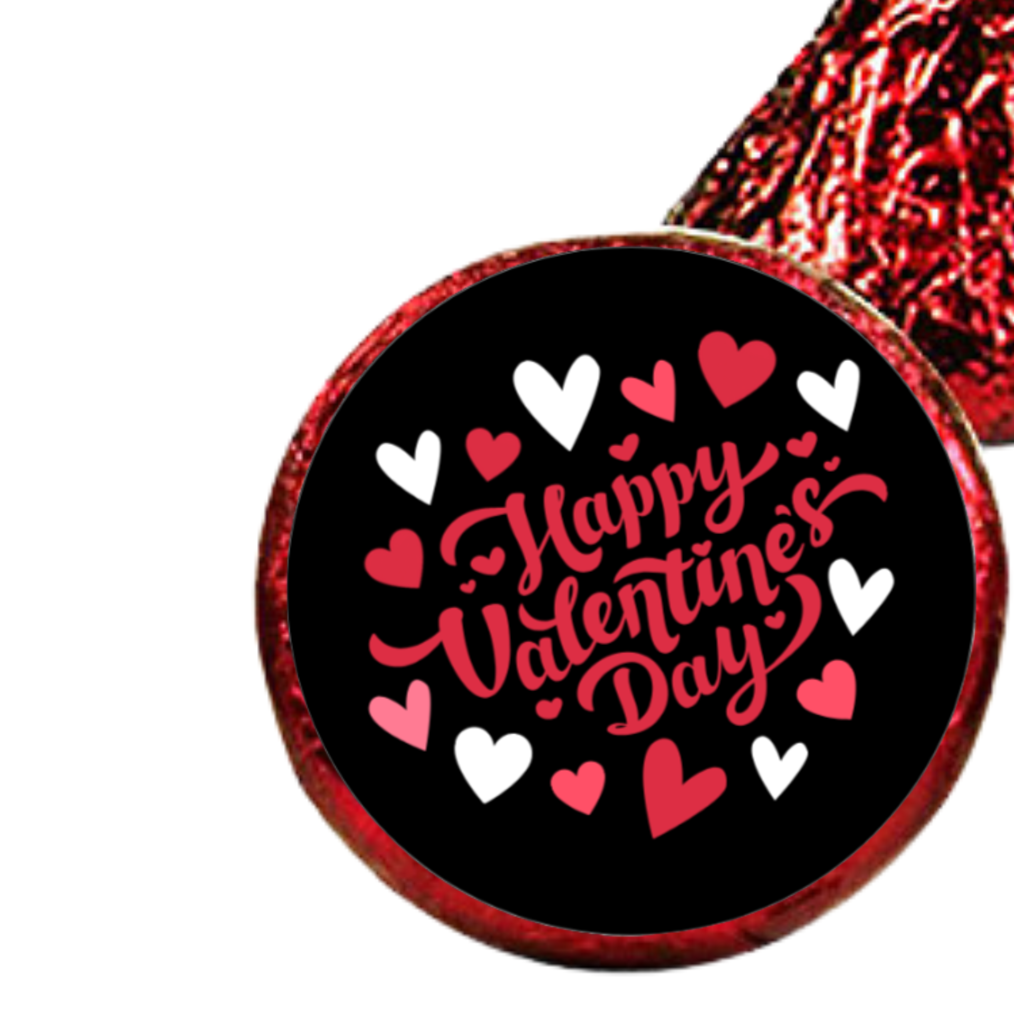 Happy Valentines Day Stickers | Valentine Kiss Candy Stickers | Hearts | 100ct