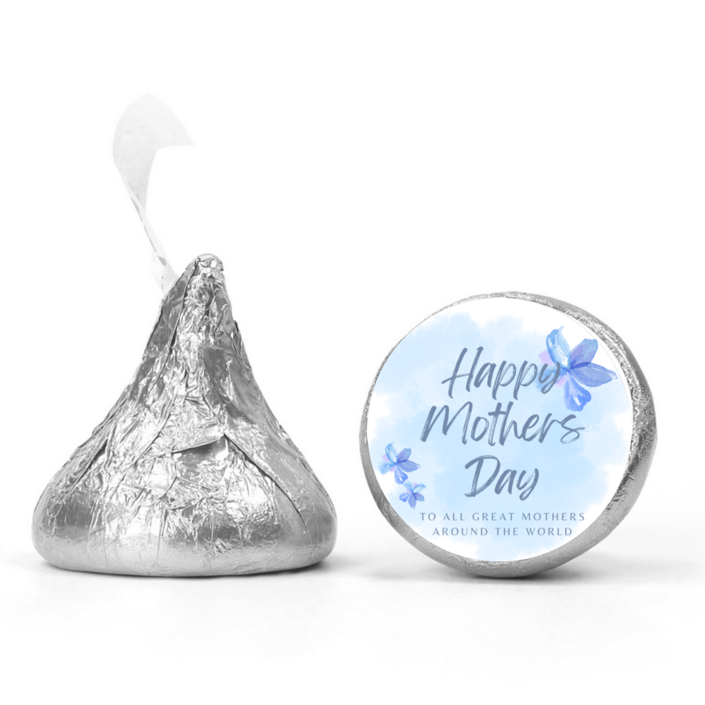 Happy Mother’s Day Chocolate Candy Stickers | Kiss Bottom Labels | Glossy  | Self Adhesive | 100ct
