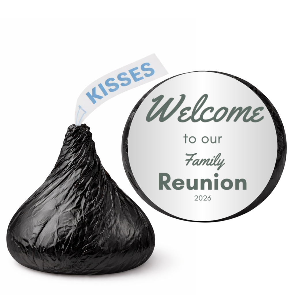 Family Reunion Candy Stickers | Welcome to Our Family Reunion 2026 |100ct| Glossy| Vinyl