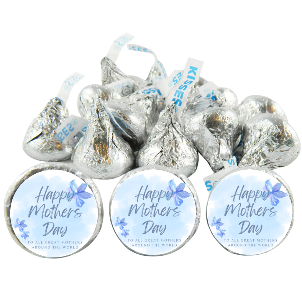 Happy Mother’s Day Chocolate Candy Stickers | Kiss Bottom Labels | Glossy  | Self Adhesive | 100ct