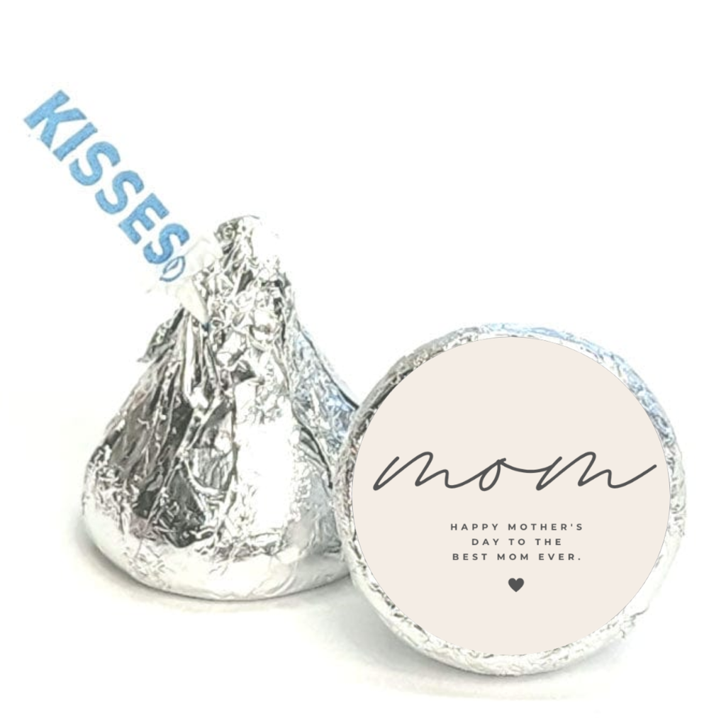 Mother’s Day Candy Stickers | Kiss Bottom Labels | Glossy | Self-Adhesive | Durable | 100ct