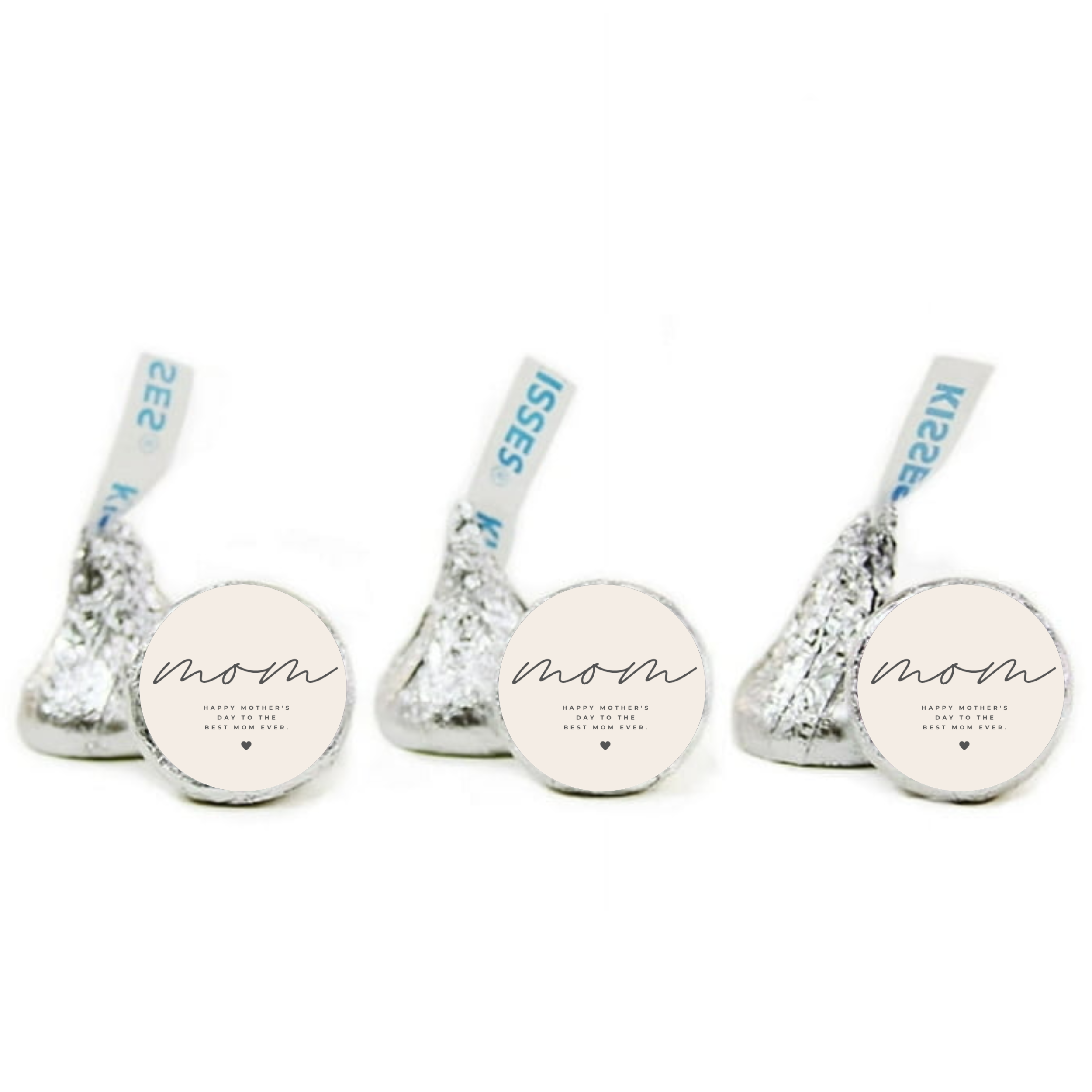 Mother’s Day Candy Stickers | Kiss Bottom Labels | Glossy | Self-Adhesive | Durable | 100ct