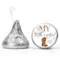 My 35th Rodeo Candy Stickers | Cowgirl Birthday Party Treat Decorations | Cow Print Design With Cowgirl Boot | Set Of 100 Glossy