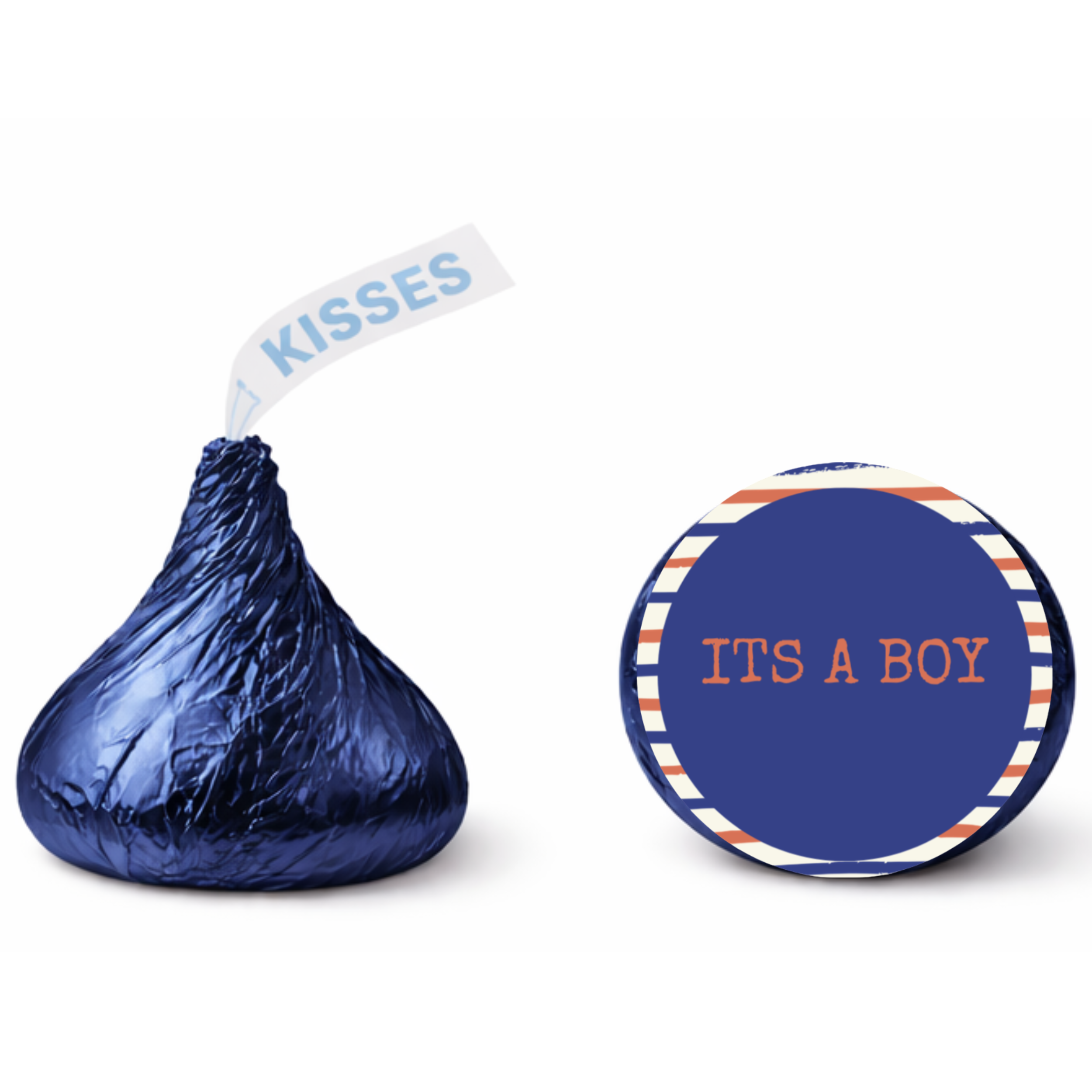 It’s A Boy Stickers | Striped Candy Labels | Baby Shower Party Favors | Glossy| 100ct