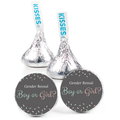 Boy Or Girl Candy Kiss Stickers | Gender Reveal Party Decor | 100 Count | Glossy