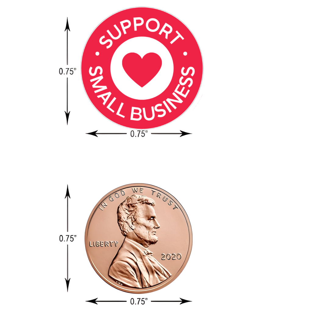 Small Business Candy Stickers | Support Our Small Business Theme | 0.75in | Glossy |100ct
