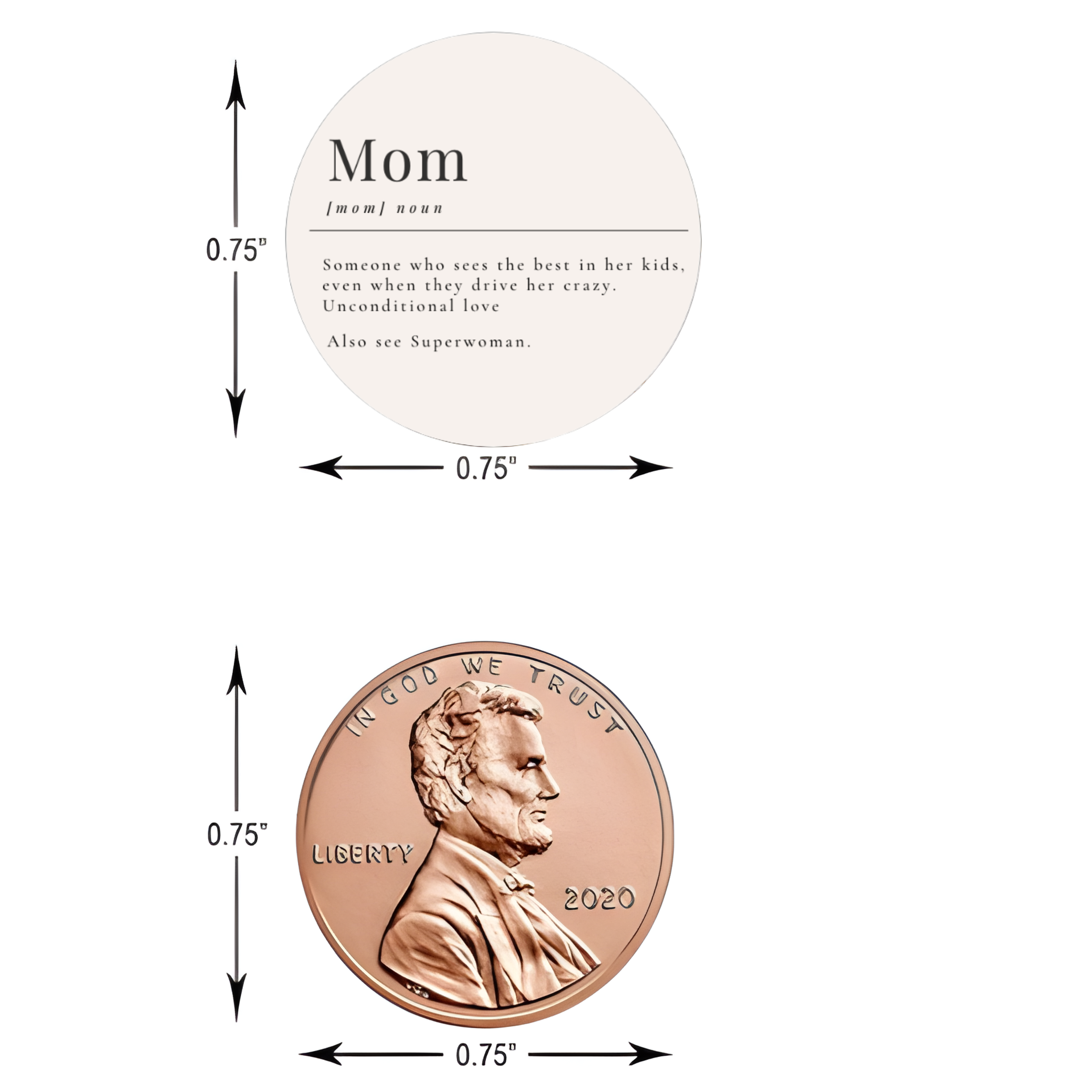 Mother’s Day Candy Kiss Stickers | Party Table Decor | Glossy Vinyl | 100 Count