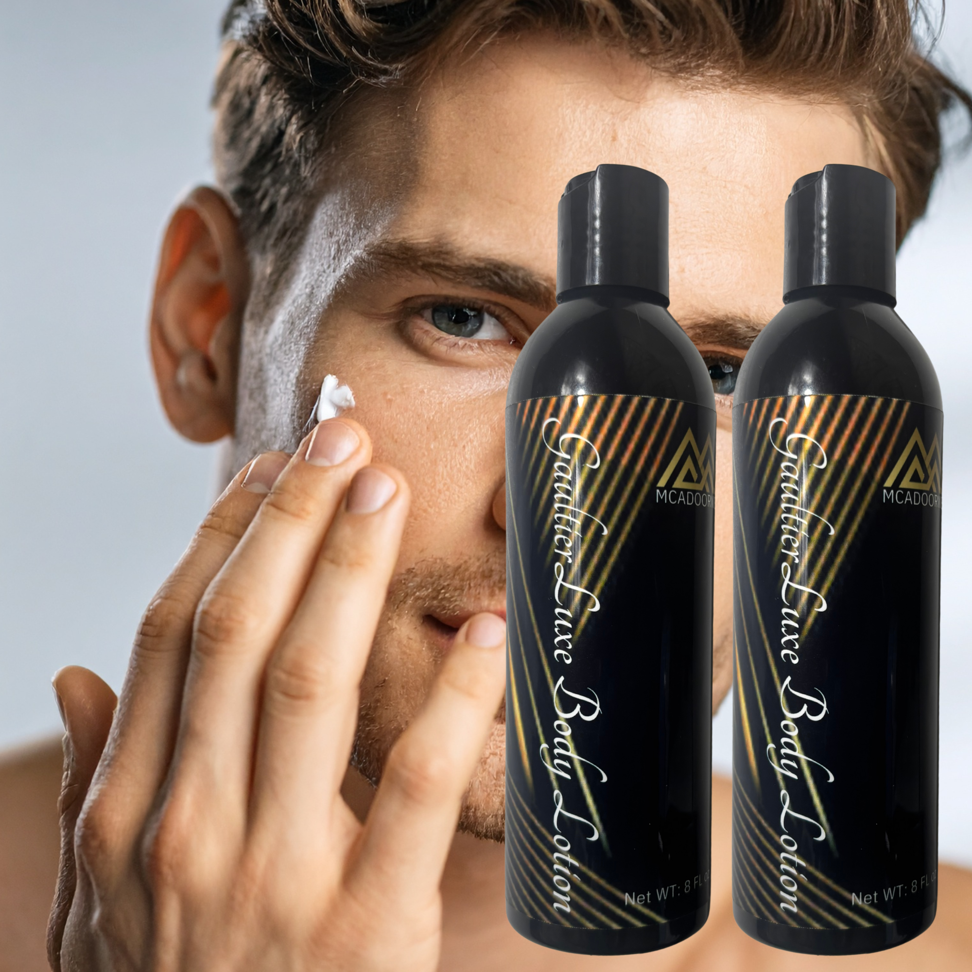 Men's cologne Face & Body Lotion| 8oz| GAULTIER| With Shea + Mango+ Cocoa Butter