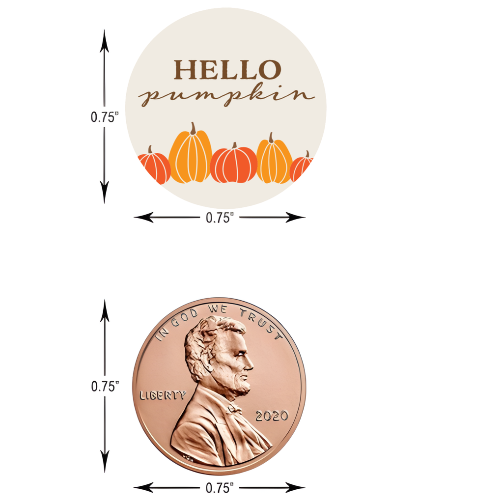 Hello Pumpkin Kiss Candy Stickers | Fall Candy favors |Thanksgiving Candy Labels| Glossy| 100ct