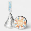 Here Comes the Son Baby Shower Chocolate Candy Labels | 0.75" Round Stickers |Peach Sunburst| 100ct|Gender Reveal Favors