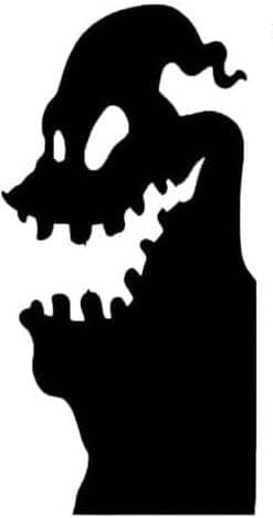 Halloween Fun Large Spooky Goblin Window Cling Decal Silhouette 23H