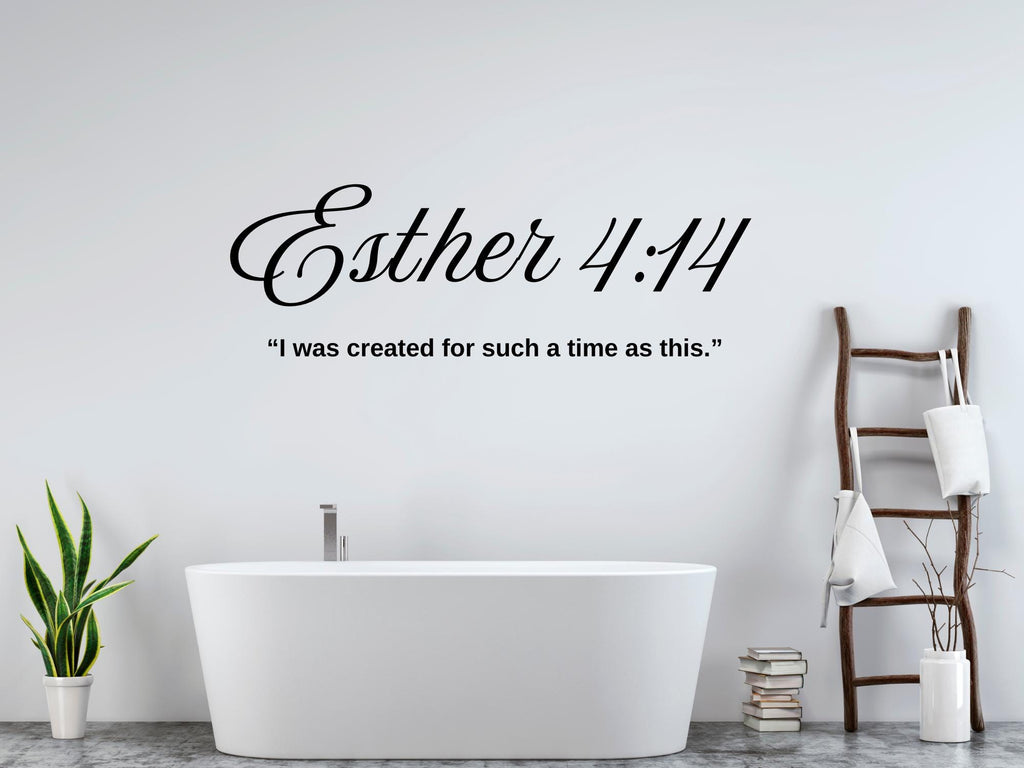 Esther 4:14 Scripture Wall Decals | Motivational Bible Quotes | Peel and Stick Decor