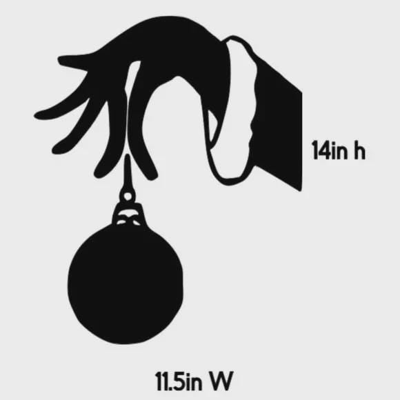 Christmas Ornament Window Cling Decal | Reusable | Durable