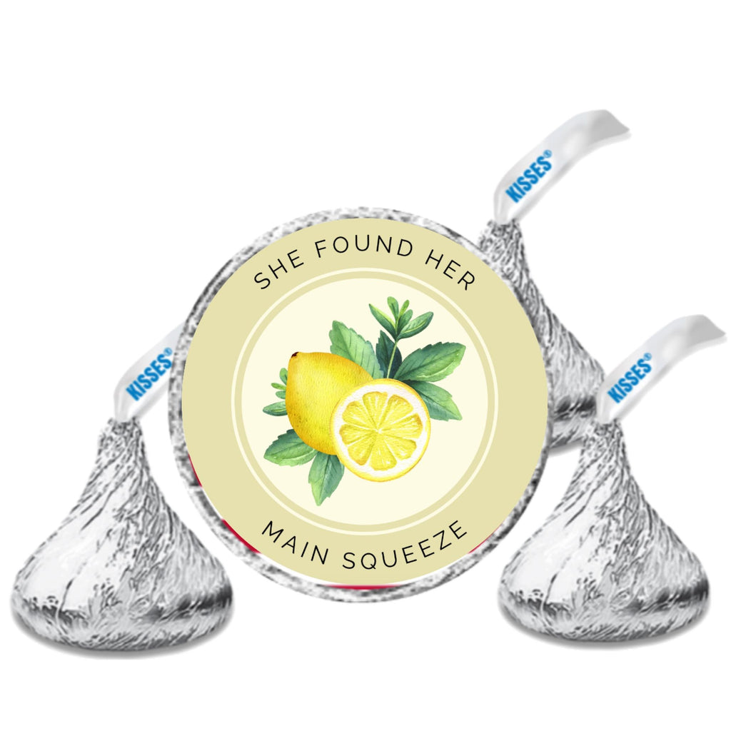 Bridal Shower Candy Stickers | She Found Her Main Squeeze Labels | 100|Lemon Theme Party Decorations