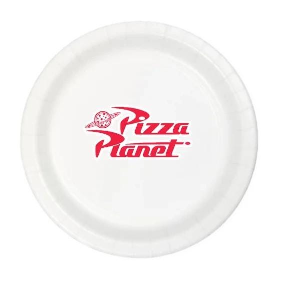 Pizza Planet Paper Plates Set of 60, 9-inch Dinner Plates and 7-inch Dessert