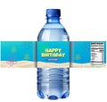Under the Sea Water Bottle Labels |Ocean Theme Water Bottle Wrappers|Happy Birthday Bottle Wraps| 12| Glossy